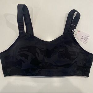 Black Camouflage Swift Speed Run Bra